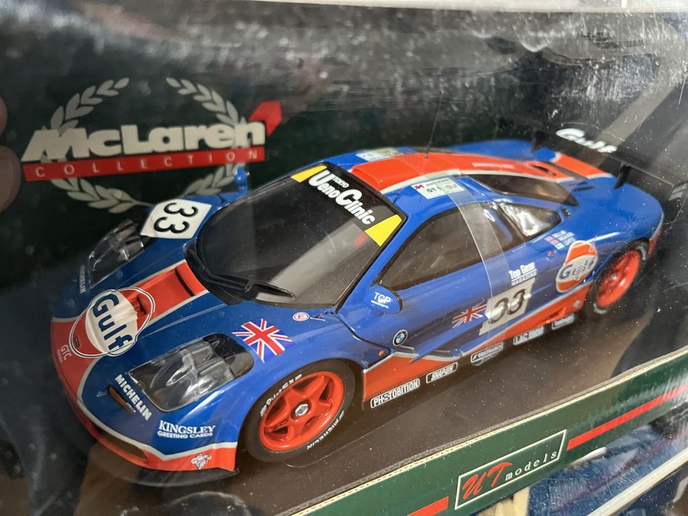 UT Models 1/18 McLaren F1 GTR - Le Mans 1996 Gulf Racing N°33 - Diecast