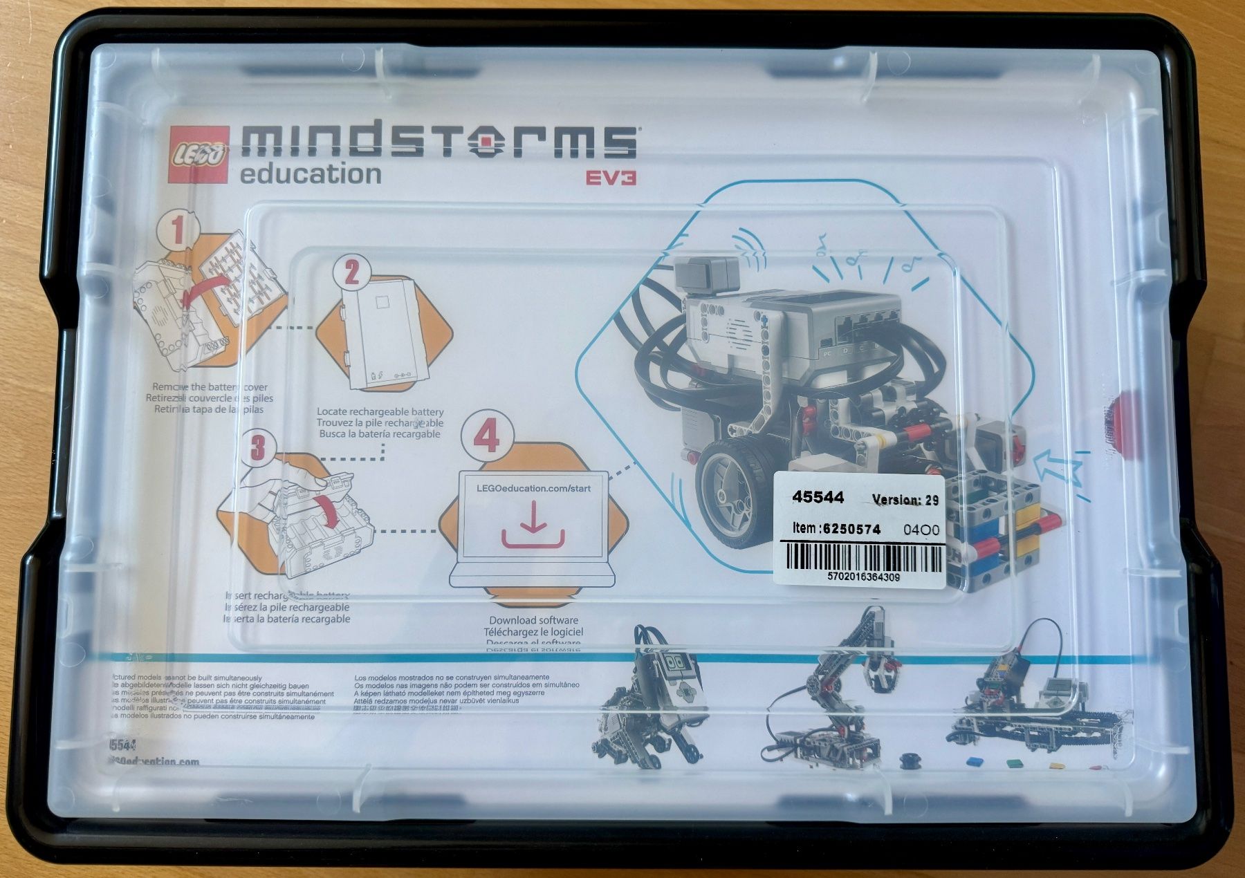 Lego Kit di costruzioni: LEGO Mindstorms EV3 Core Set 45544 mit Akku Pack – Usato da Dinhard venduto da Knorg