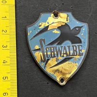 Schwalbe Emblem Velosteuerkopfschild Vintage