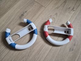 Lot de 2 volants Nintendo Wii couleur rouge et bleu