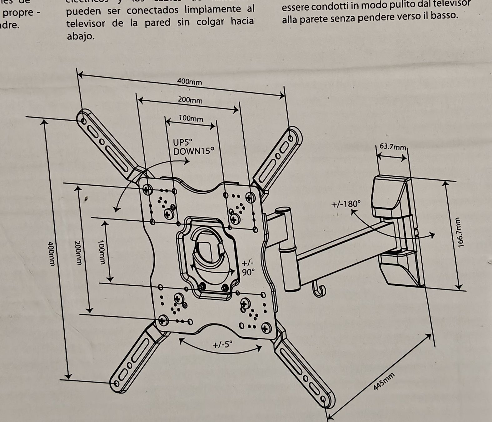 Altro per Ottica: Never used wall mounting support for TV – Nuovo e nell'imballaggio originale da Wollerau venduto da Sella55 2