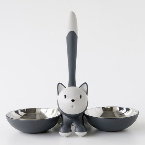 Futter: Alessi Tigrito Katzennapf Grau – Neu und originalverpackt aus Bottighofen von zaap