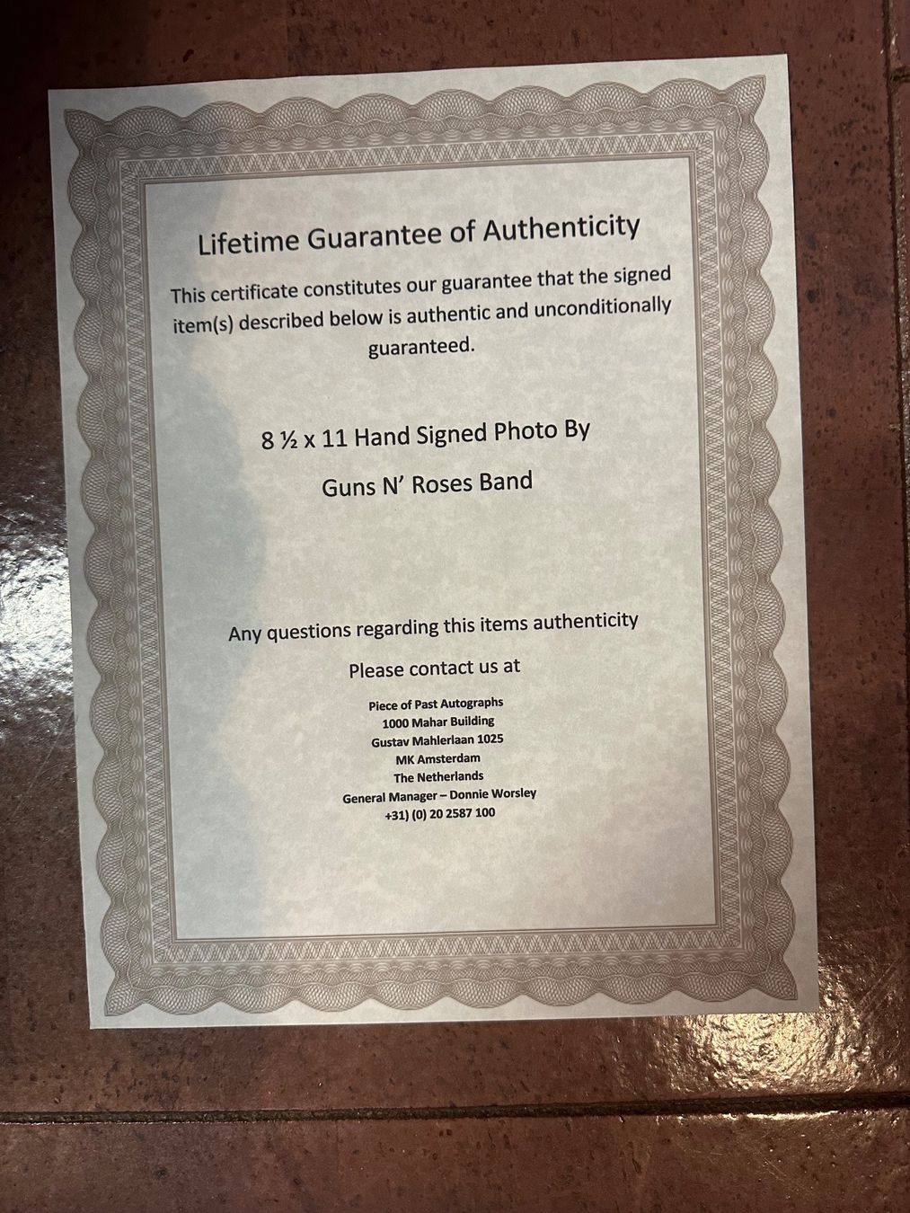 Autografi: Originalautogramme von Guns"N" Roses mit COA – Usato da rafz venduto da Ttt0071 1