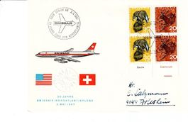 Swissair Nordatlantik Flug vom 2.5.1967