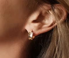 Damen-Creolen 375er Gelbgold