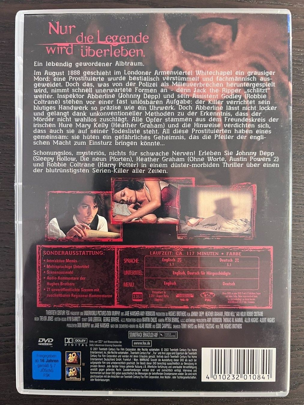 Tous les DVDs: From Hell – D'occasion à Zürich par FilmFreunde 1