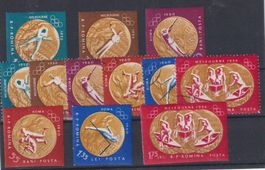 Rumänien: Olympische Spiele 1961 / Gezähnt + geschnitten