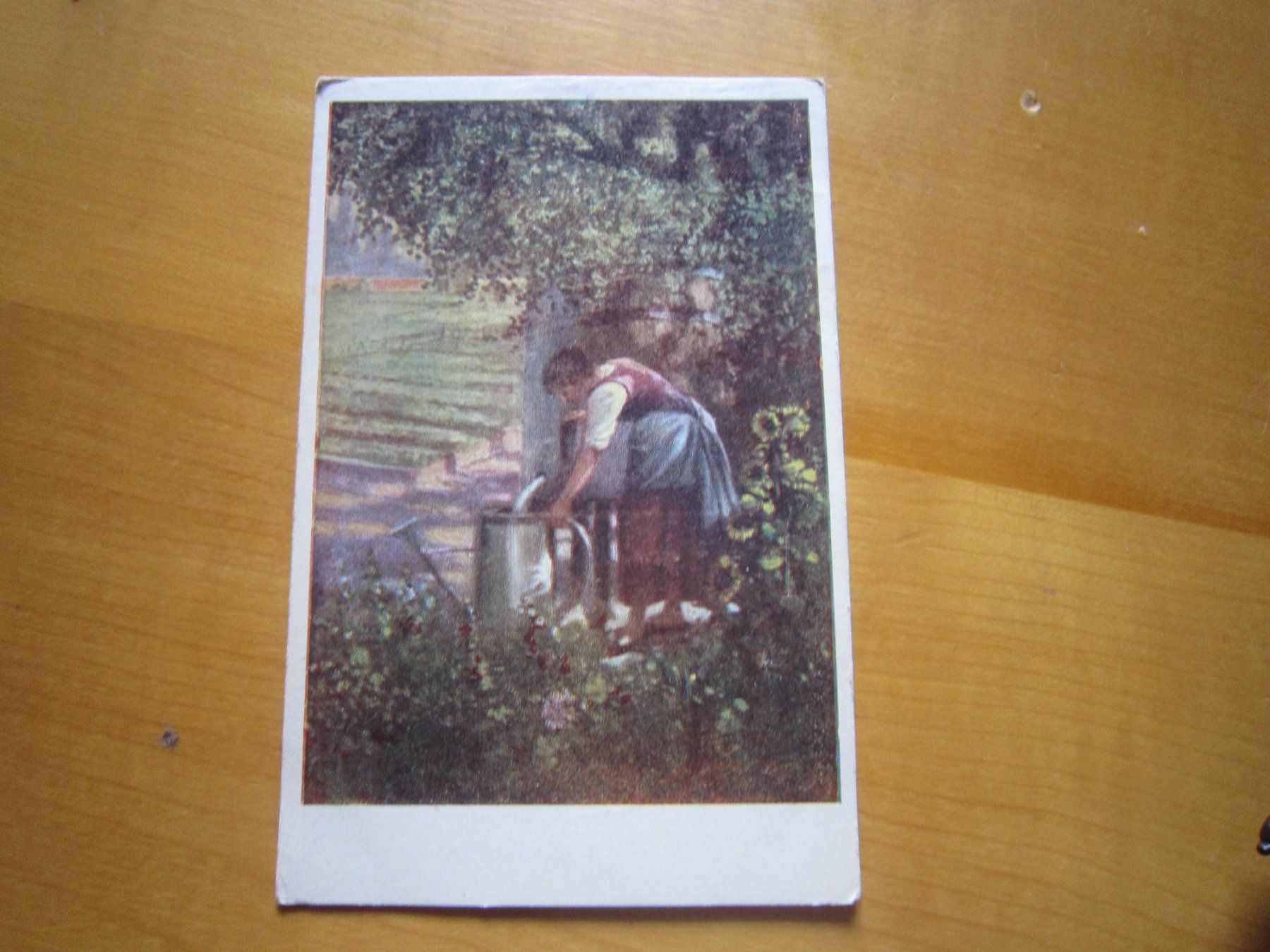 Cartoline postali: No 17 Postkarte am Dorfbrunne- – Usato da Gordola venduto da Polentaefung