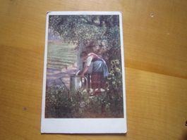 No 17 Postkarte am Dorfbrunne-