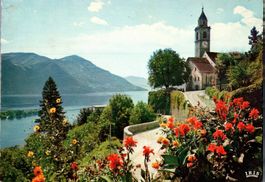 Alte Ansichtskarte Ronco / Ascona,  mit 10 Rp. Marke