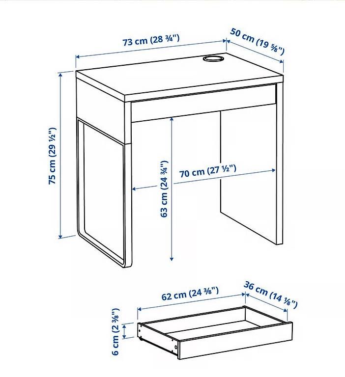 Scrivanie: Bureau ikea Micke petit – Usato da Morges venduto da salamat78 3