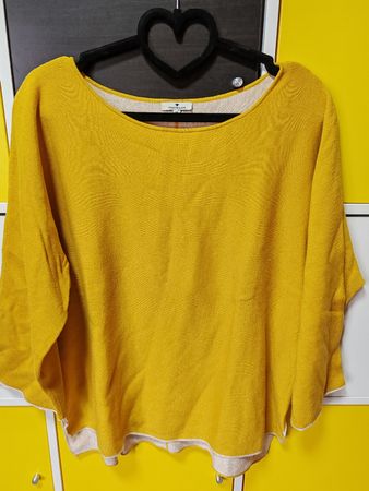Tom Tailor Pullover, Gr. XL, gelb, Herbst-Look, neuwertig