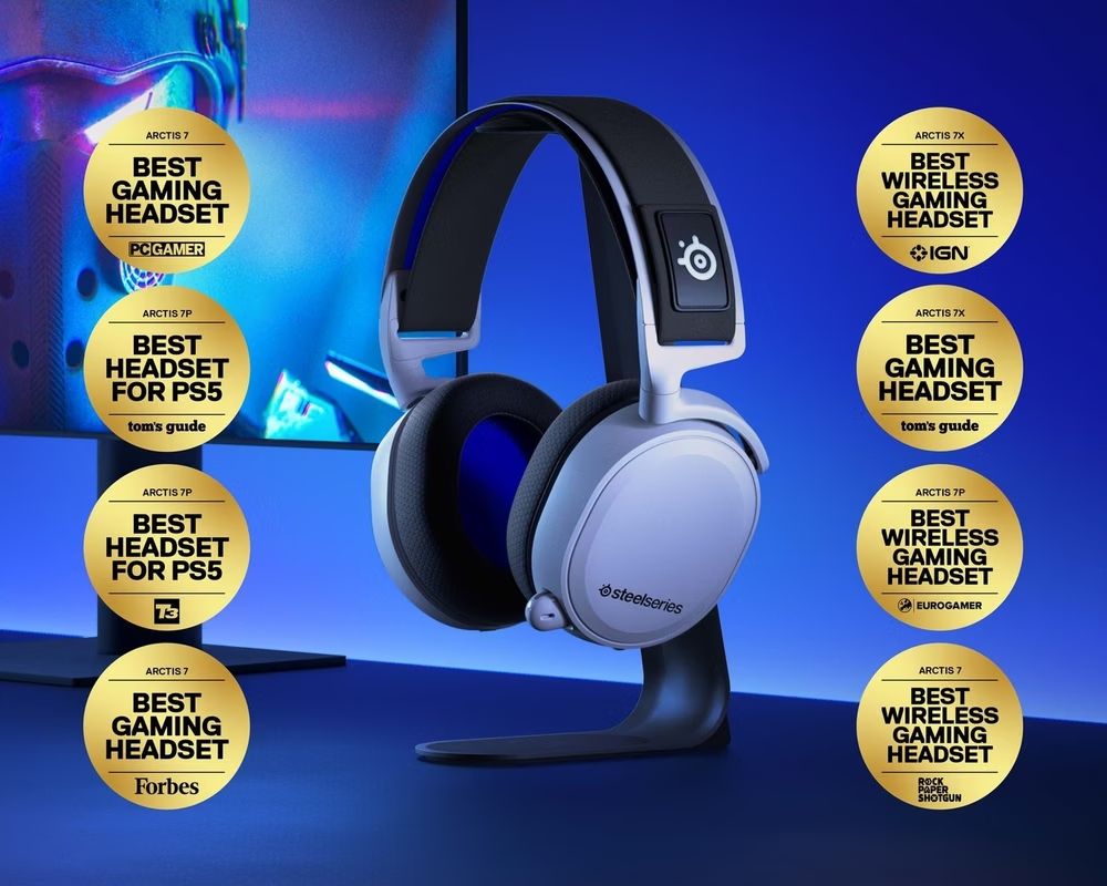 Steelseries Cuffie: SteelSeries Arctis 7P+ Wireless PS5 - unbenutzt – Nuovo (secondo la descrizione) da Regensdorf venduto da zuercherrenato 8