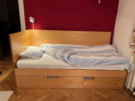 Kinderbett mit Ausziehschublade (2. Bett)