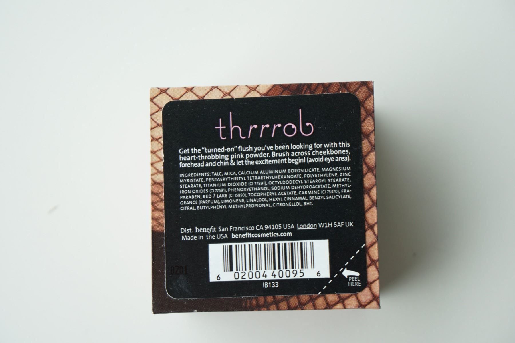 Make-up: Benefit thrrrob Powder Blush - Neu NP:49 – Nuovo e nell'imballaggio originale da Zürich venduto da sambaum 5