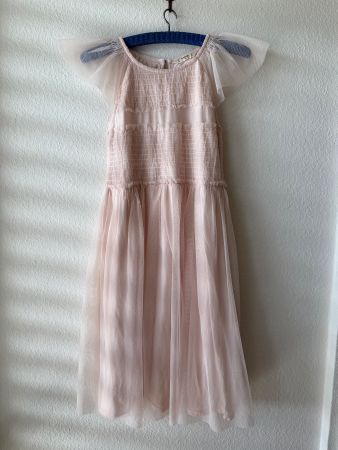 Blassrosa Kleid, Festkleid Gr 128