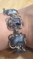 Moosachat Edelstahl Armband A