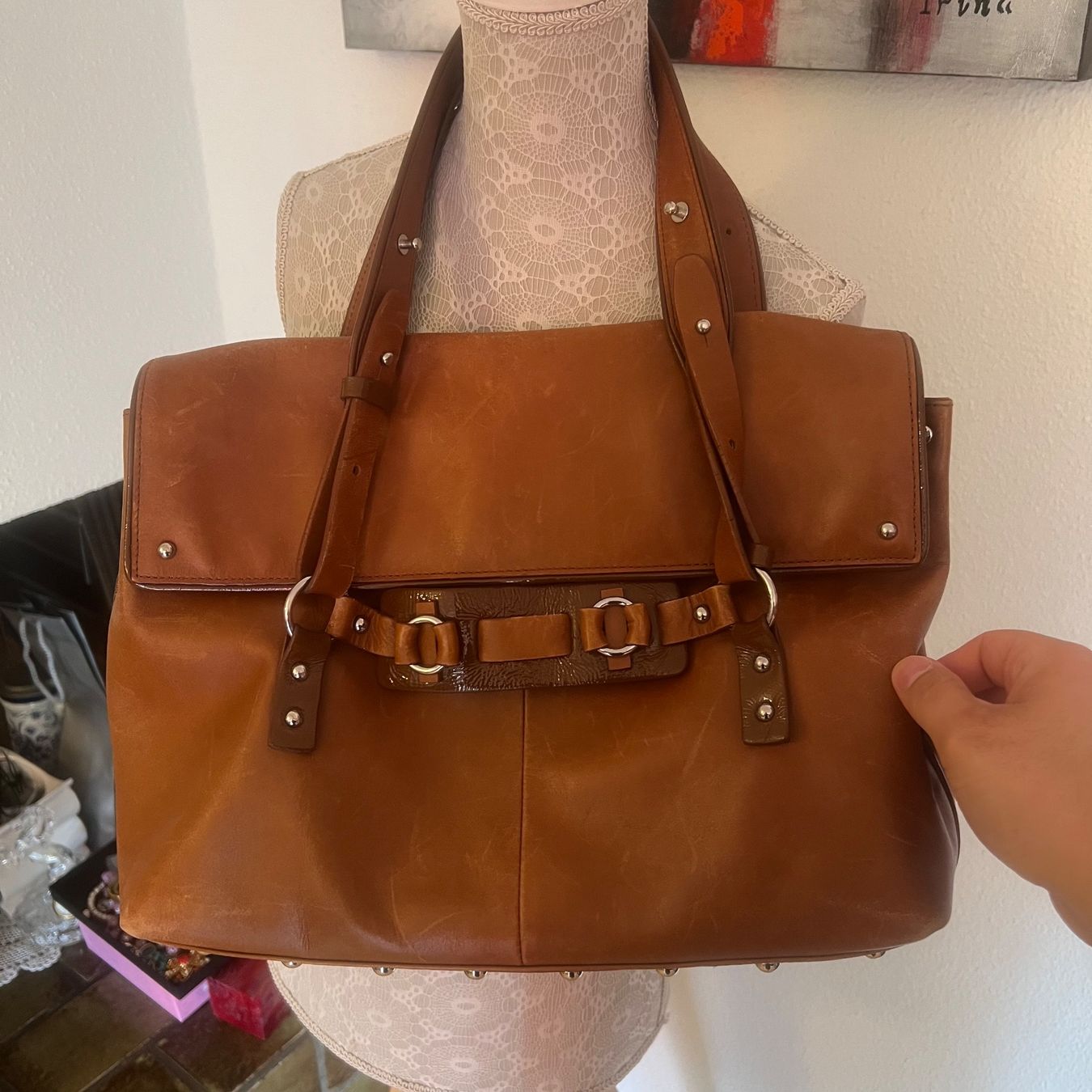 Malene Birger Borse da donna: by MALENE BRIGER echt Leder Handtasche – Usato da St. Gallen venduto da mania03 1