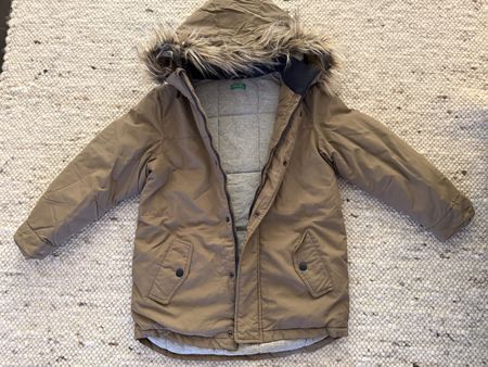 Winterjacke United Colors of Benetton braun Grösse 140