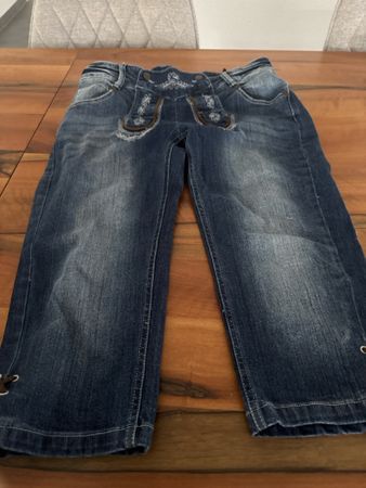 Alpin Jeans Trachtenhose blau Stickerei Grösse 44