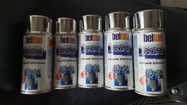 Belton Liquid Chrome Spray, 5 Dosen -  NEU