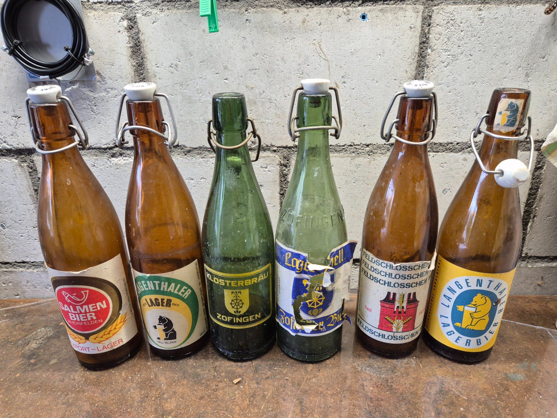 Bicchieri, Caraffe & Bottiglie: alte Bierflaschen 6 dl – Usato da Wikon venduto da Ulexus