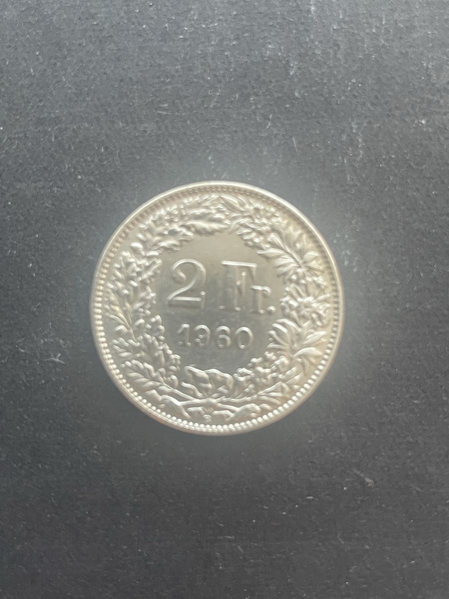 Toutes les monnaies: 2.- Silber CH Jahr 1960 – D'occasion à Meierskappel par Hala03 1
