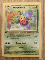 Vintage Jungle Weepinbell Pokémon Card  1st edition EN