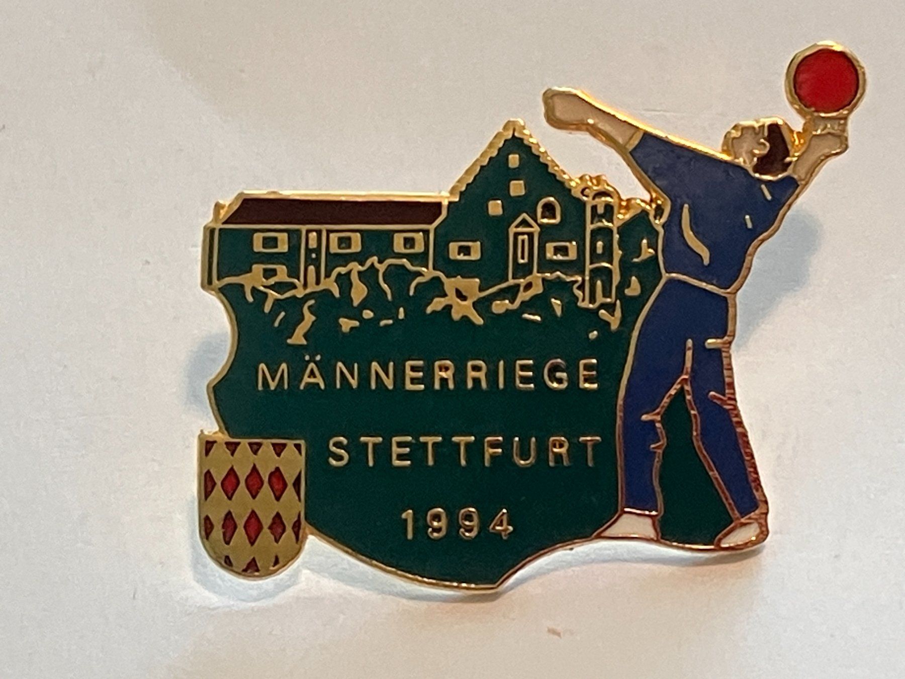 Plaketten & Abzeichen: 1 Pin Männerriege Steffffurt – Gebraucht aus Basel von djwwpp