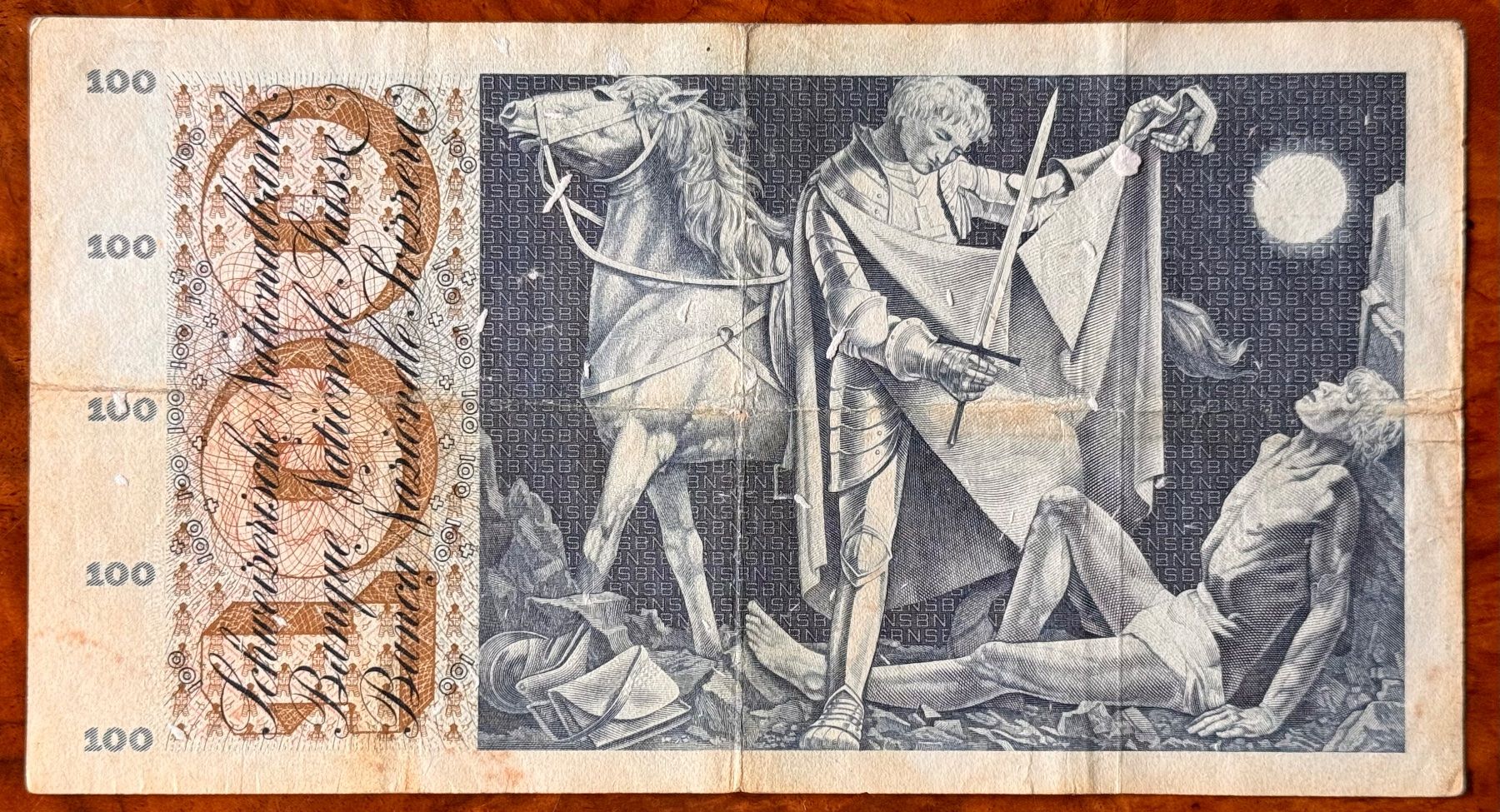Banconote: Banknote 100 Franken 21. Dezember 1961 – Usato da Andwil SG venduto da Ariisa1234 1