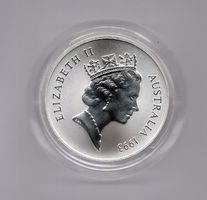 (579) Australien, 1 Unze 1993, Känguru, stgl