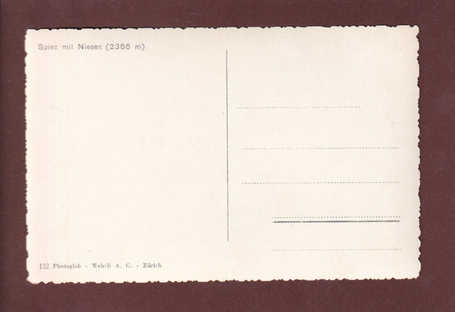 Cartoline postali: SPIEZ mit Niesen – Usato da Pully venduto da nicecards 1