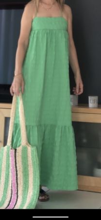 Zara Sommerkleid, Maxikleid, grün .Gr. S. Neu!