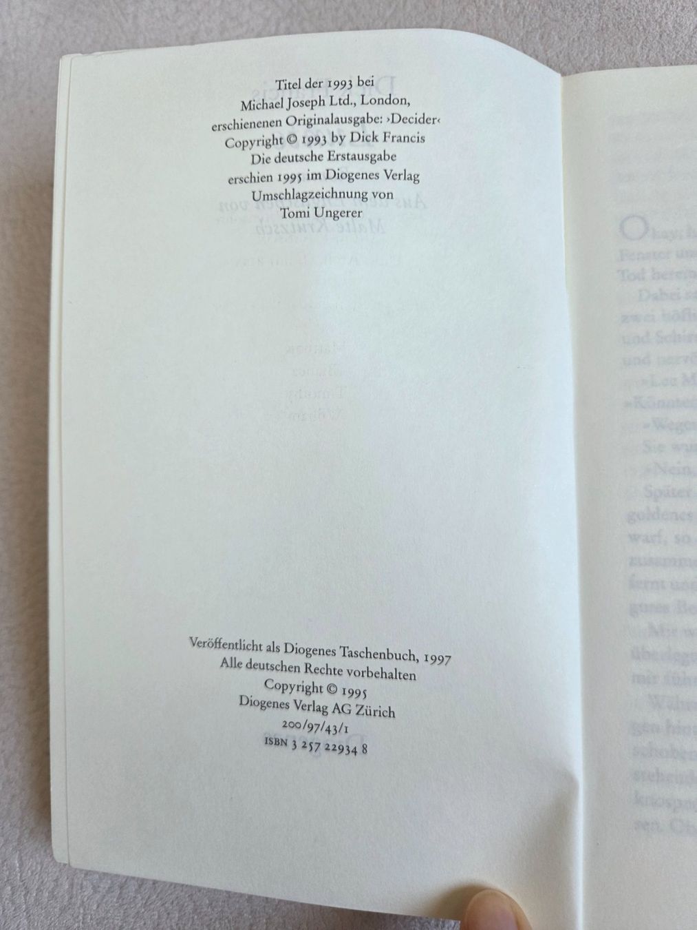 Libri: Dick Francis - Lunte – Usato da Bergdietikon venduto da Tanne_10 3
