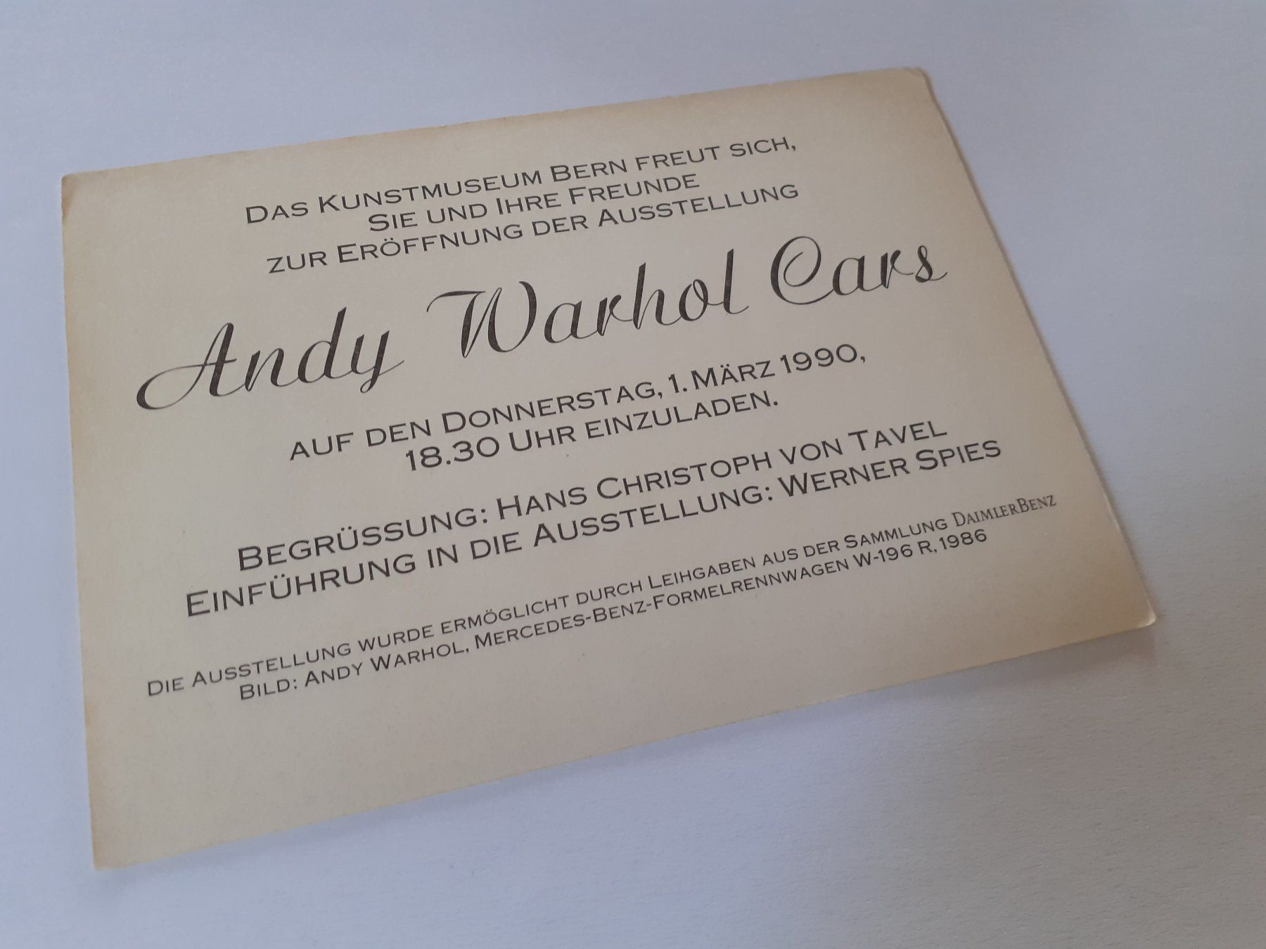 Foto & Immagini: ANDY WARHOL - CARS - KUNSTMUSEUM BERN - 1990 – Usato da Winterthur venduto da Ornyx7 1