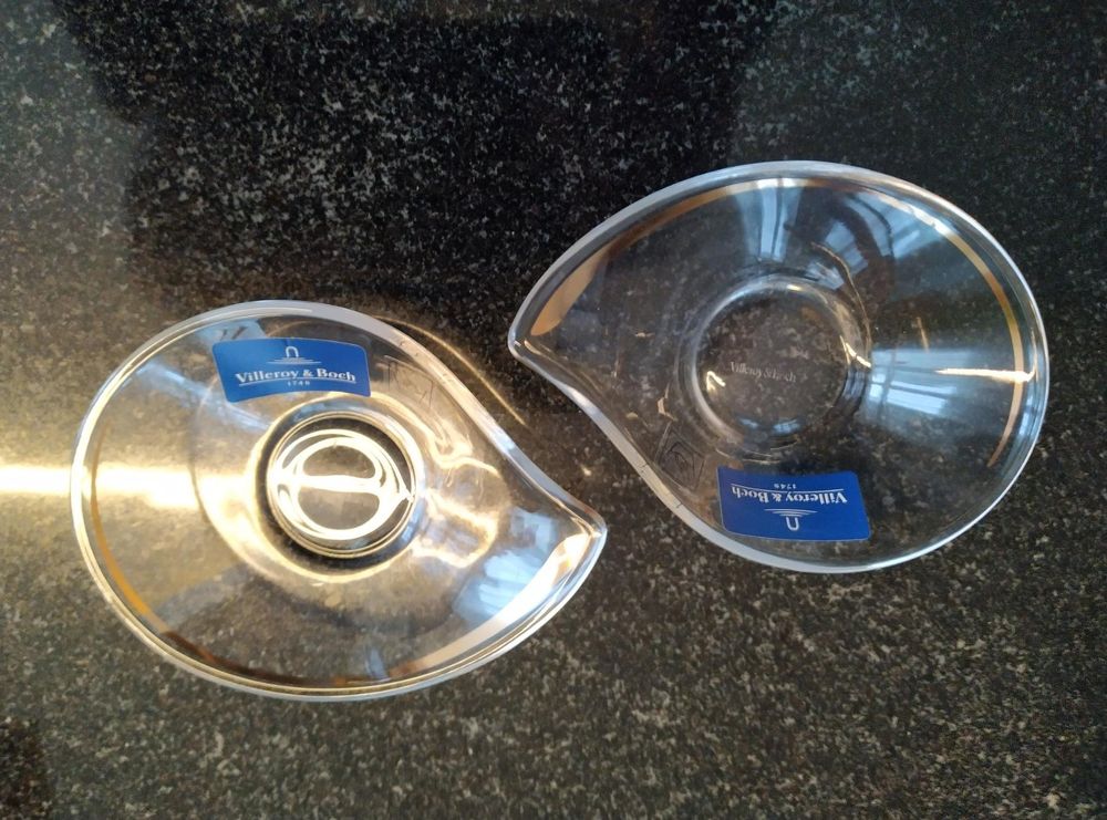Rarität: 2 x Villeroy &amp; Boch Glasschale für Amuse Bouche neu (Neu ...