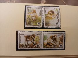 Timbres Algérie Macaca Sylvamus WWF - Collection Rare!