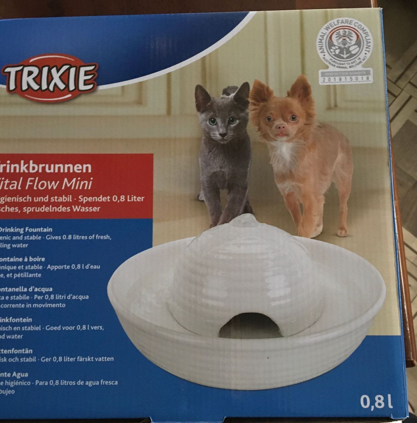 Stagni & Fontane ornamentali: Katzen Trinkbrunnen – Nuovo e nell'imballaggio originale da Richterswil venduto da Alida62