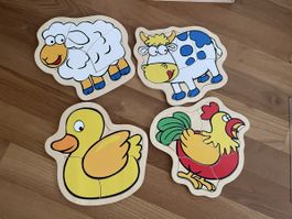 Puzzle Set aus Holz 