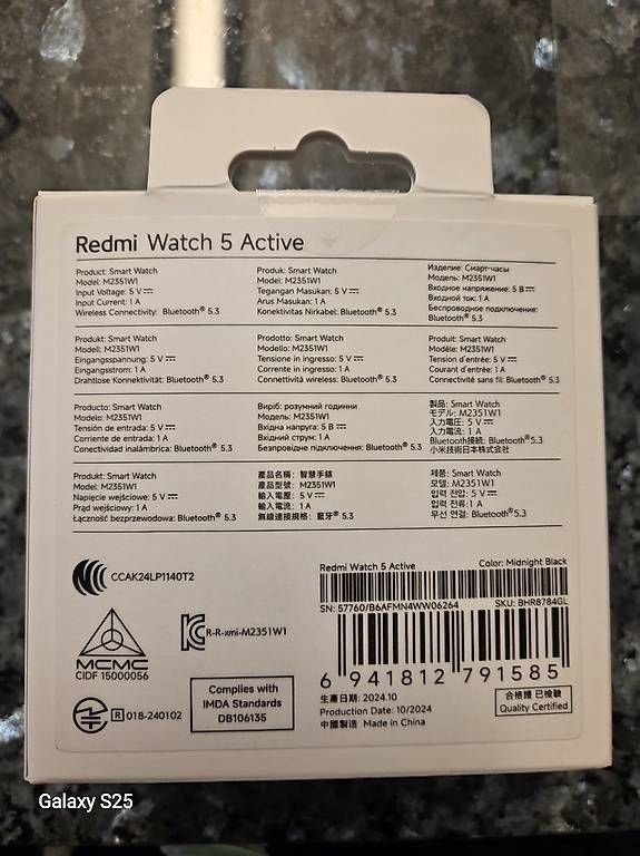 Xiaomi Smartwatch: Redmi watch 5 Active – Usato da Sarnen venduto da smallwitch 2