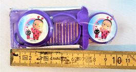 Kamm mit Harband(-Gummi) mit Grossen Knopf mit Bild Violett