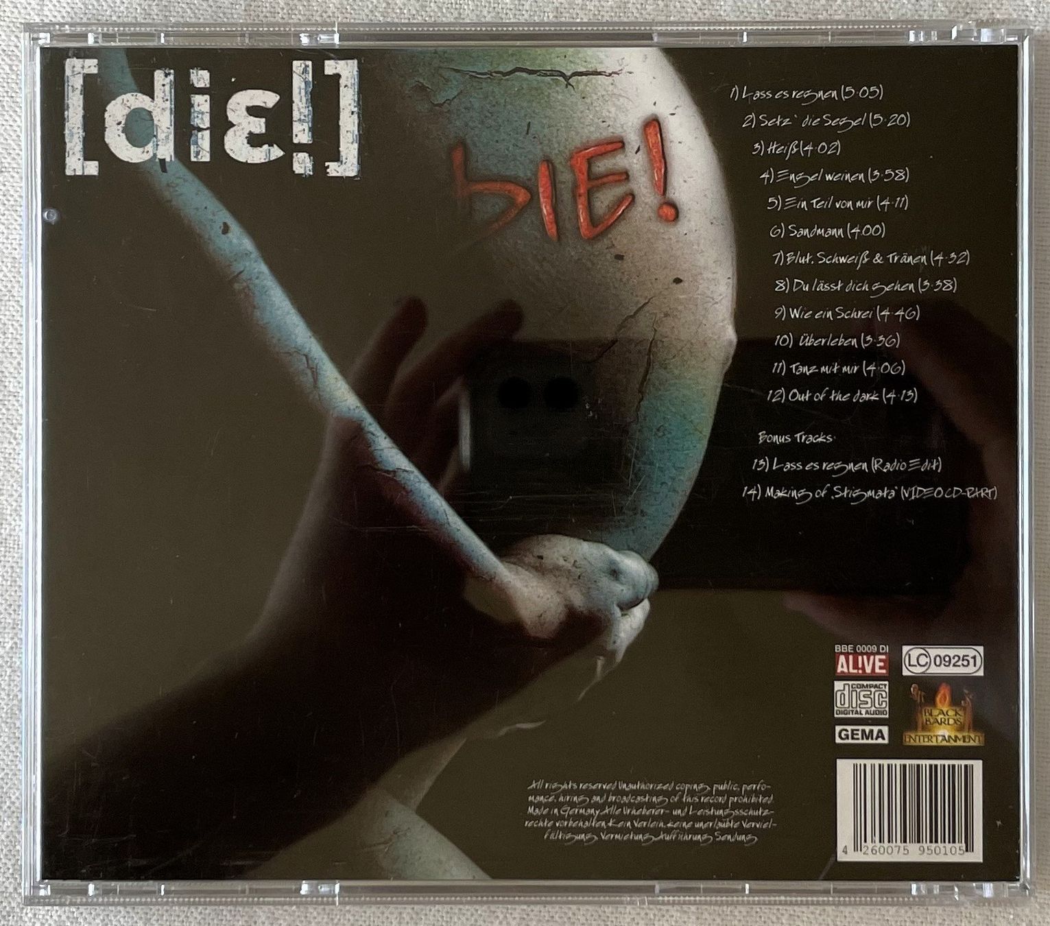 CD: Die! – Stigmata - CD - 2006 - Germany First Press – Usato da Uster venduto da Zardodel 2