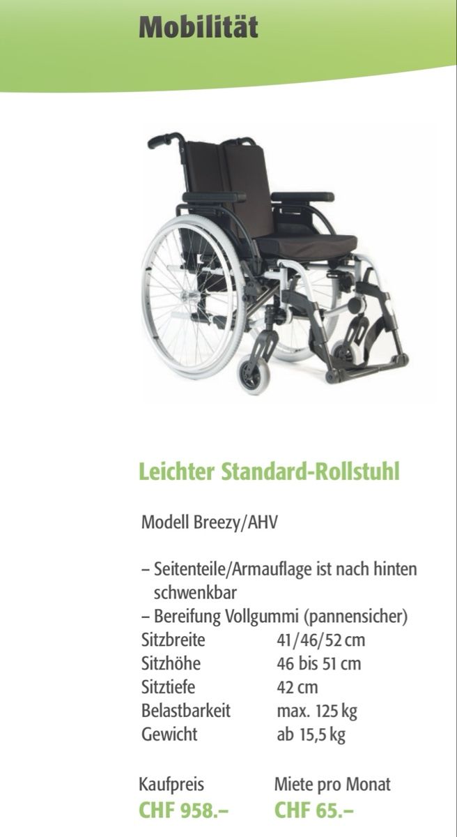 Rollstühle: Rollstuhl Breezy, zusammenklappbar – Gebraucht aus Binz von sinahhh 2