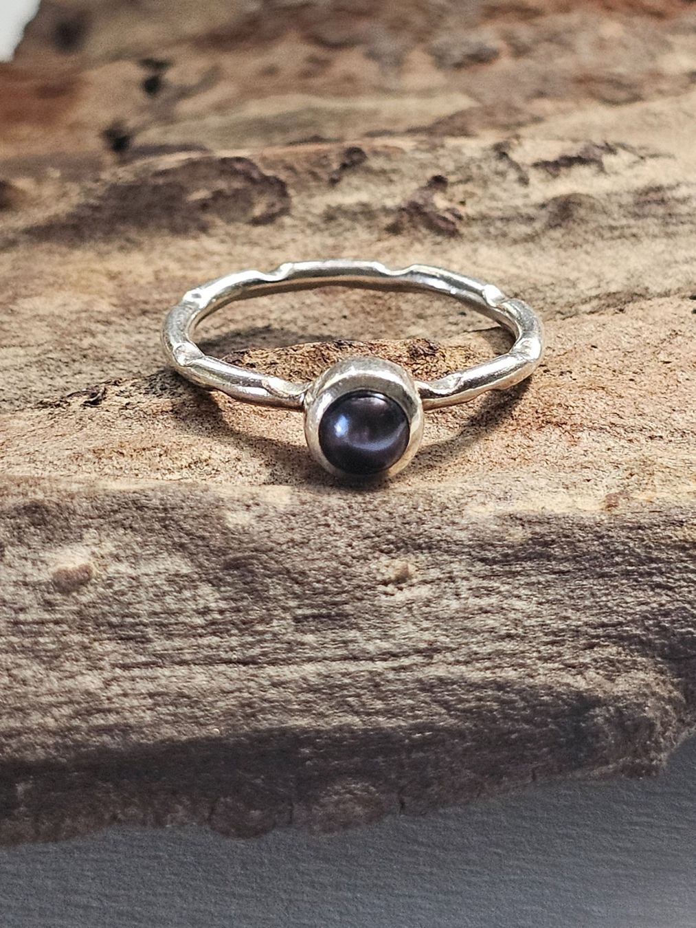 Anelli: Ring Silber mit Perle – Usato da Zürich venduto da MaisonBelleCachet 1