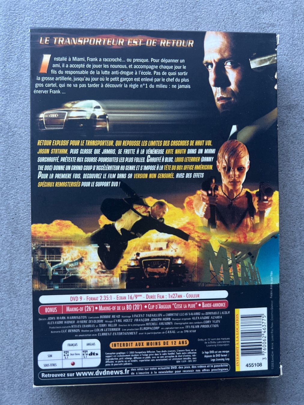 Tutti i DVDs: DVD le transporteur 2 – Usato da Bouveret venduto da Feelgoodtrading 1