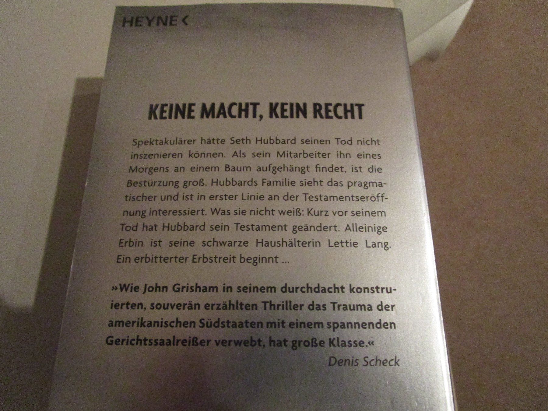 Libri: Taschenbuch Die Erbin von John Grisham – Usato da Riehen venduto da goretto 1
