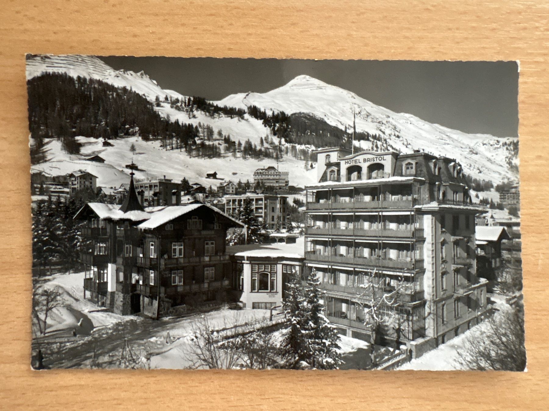 Cartes postales: Ansichtskarte Hotel Bristol Davos Dorf – D'occasion à Ibach par lisch3