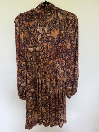 ULLA JOHNSON gathered printed stretch-jersey mini