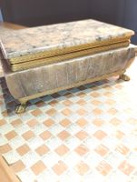 Art Deko Schmuckschatulle Onyx Messing um 1930j Top