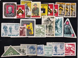 Soldatenmarken Radfahrer 1939/45 24 Marken Cote (CHF 305.00)